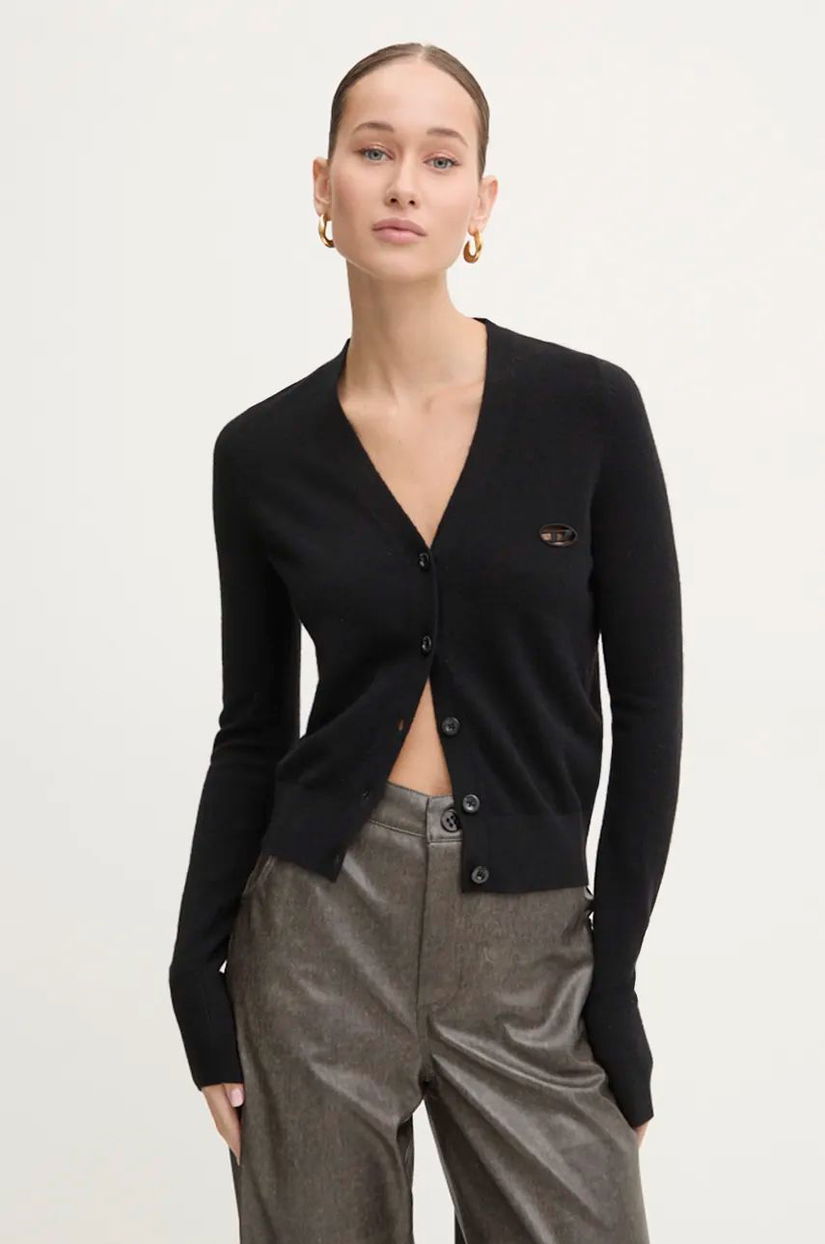 Diesel cardigan din lână M-ARTE culoarea negru, light, A13015.0GEAY