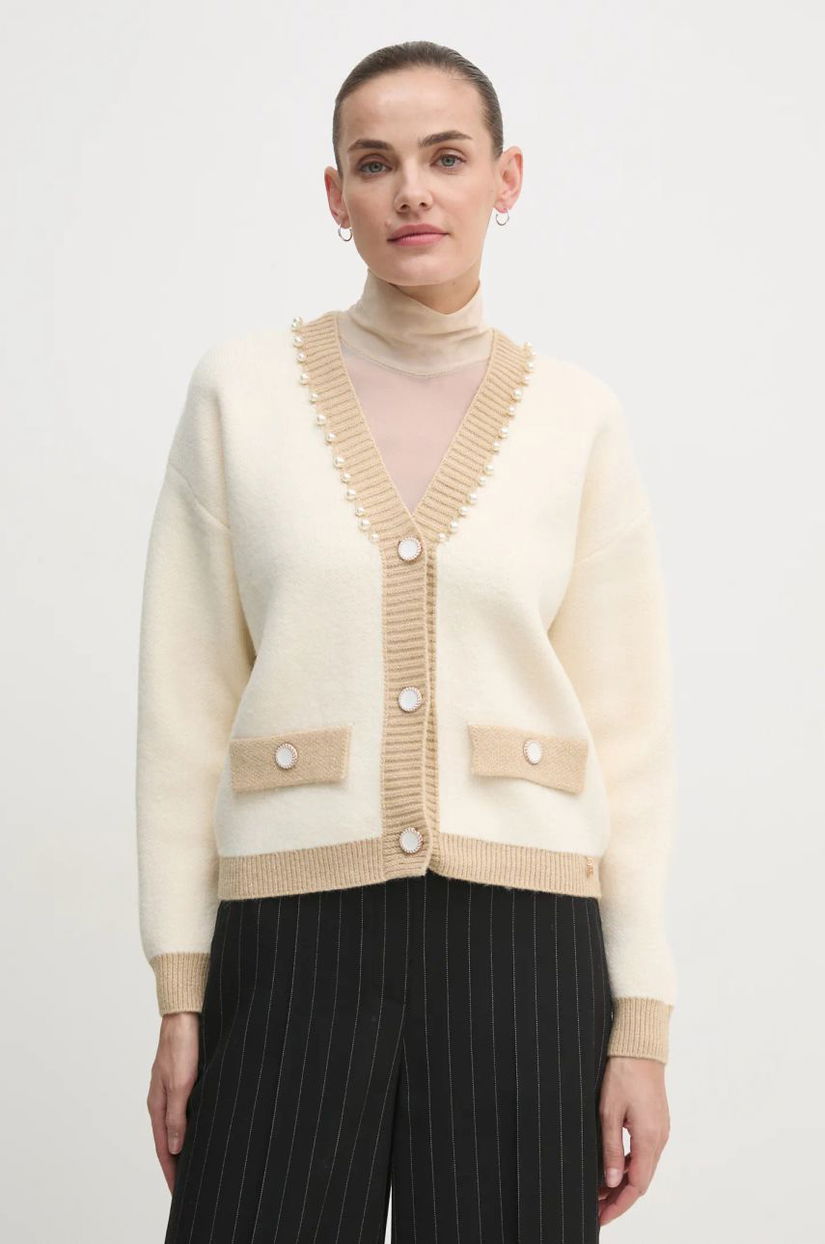 Artigli cardigan femei, culoarea bej, ACMA000088