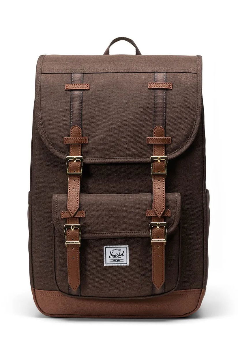 Herschel rucsac Little America culoarea maro, mare, neted, 11391-06508-OS