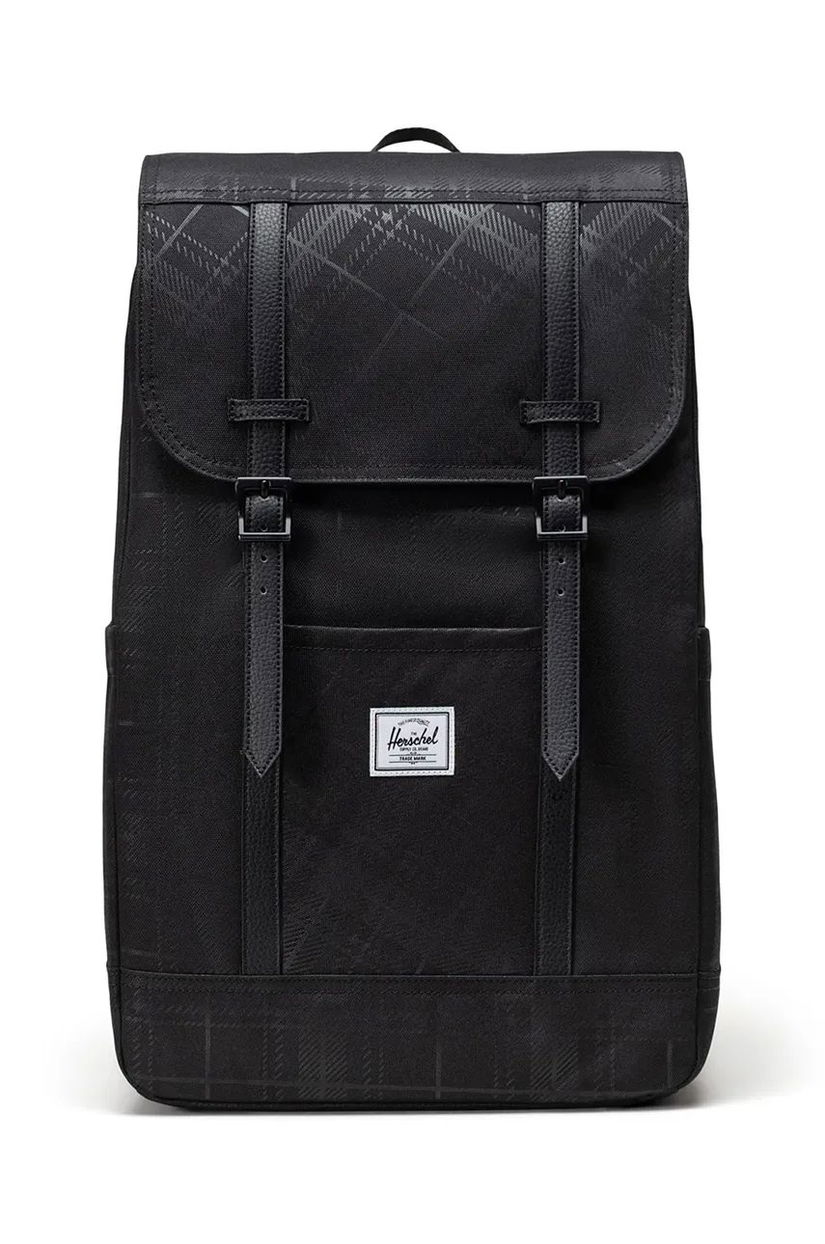 Herschel rucsac Retreat Backpack culoarea negru, mare, neted, 11397-06495-OS