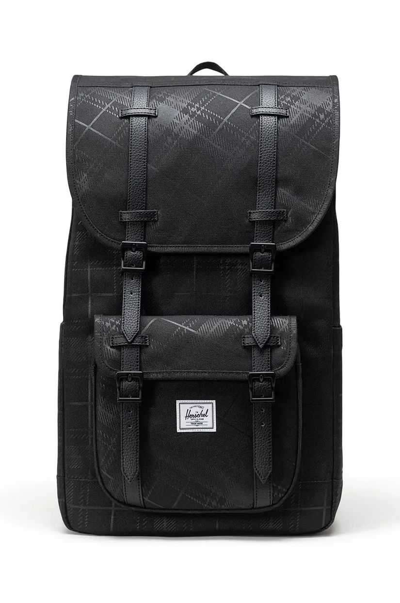 Herschel rucsac Little America culoarea negru, mare, neted, 11390-06495-OS