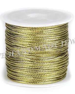 Snur metalic auriu, 1.1mm, plat