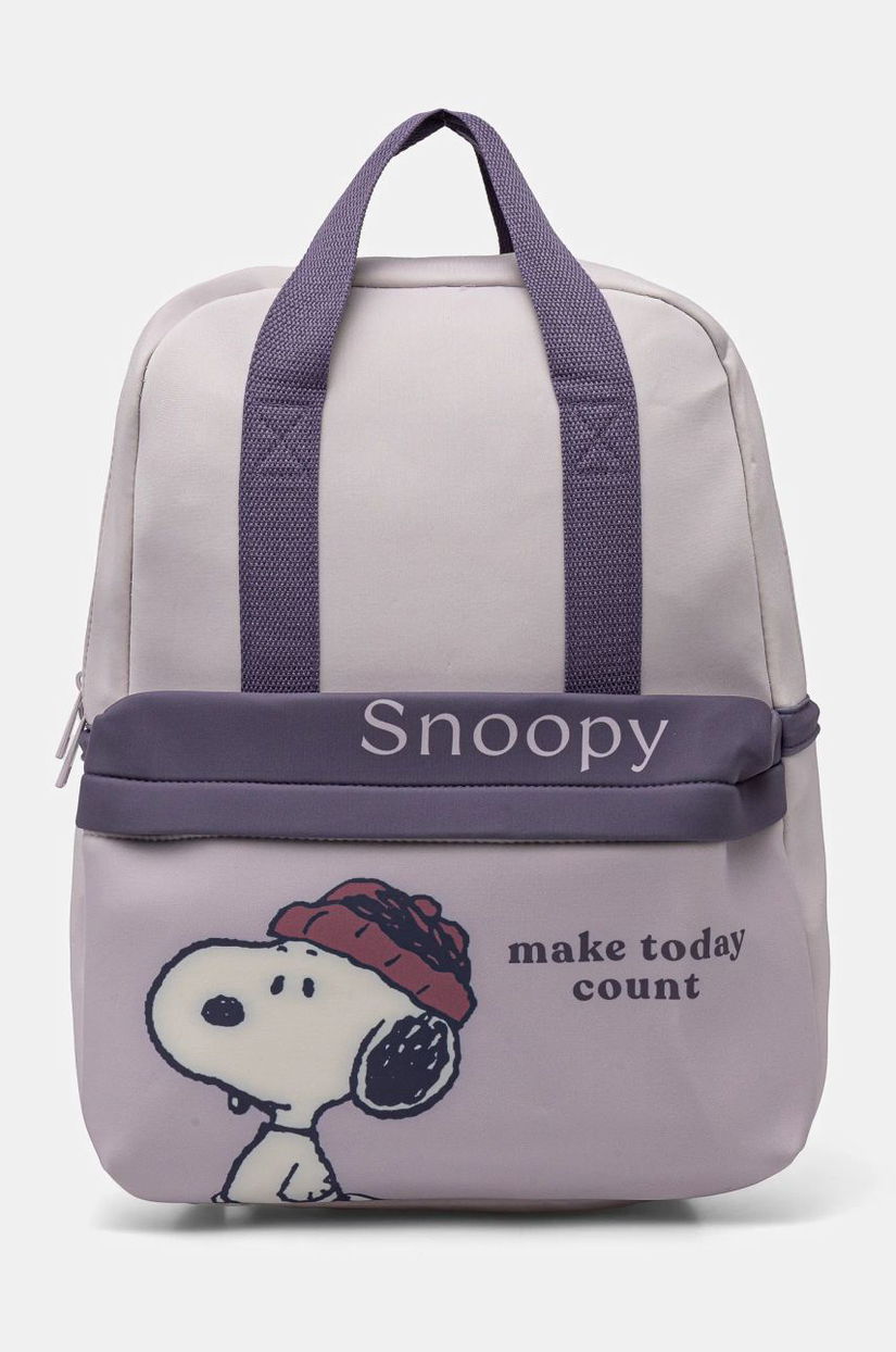 women'secret rucsac Snoopy femei, culoarea violet, mare, modelator, 3068385