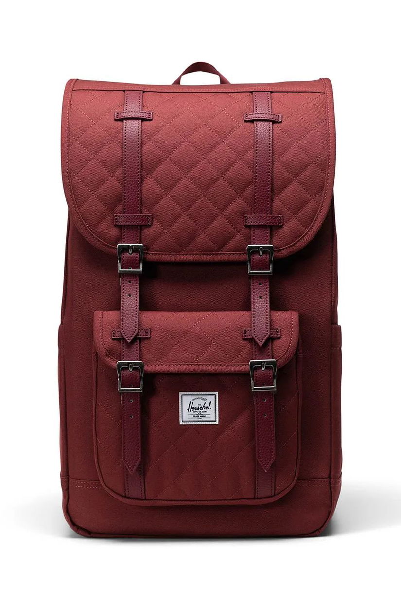 Herschel rucsac Little America culoarea bordo, mare, neted, 11390-06501-OS