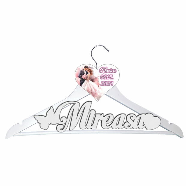 Set Umerase Personalizate, Nunta, Alb Negru, UNUV014