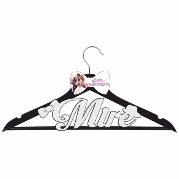 Set Umerase Personalizate, Nunta, Alb Negru, UNUV014