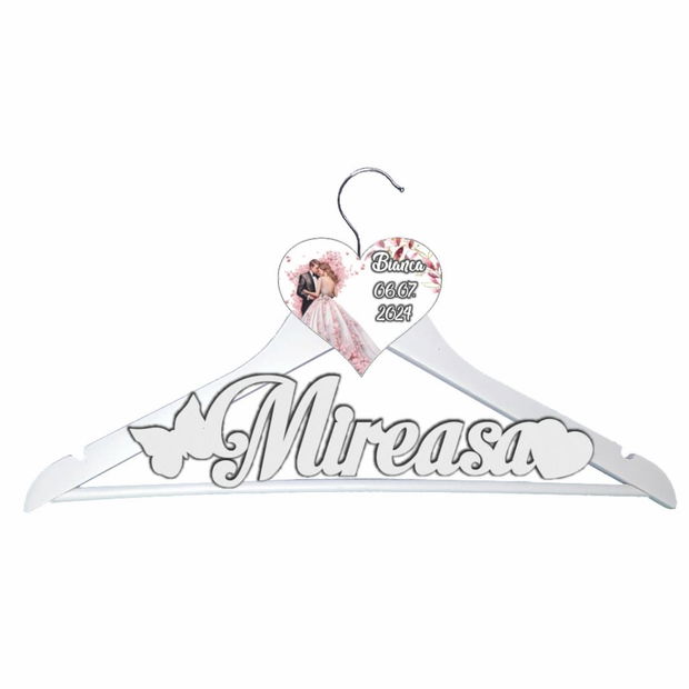 Set Umerase Personalizate, Nunta, Alb Negru, UNUV017