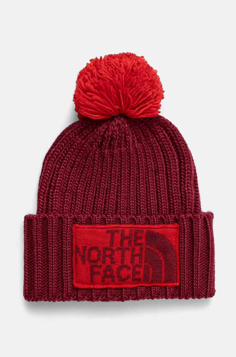 The North Face caciula Heritage culoarea bordo, din tricot gros, NF0A7WJO8XI1