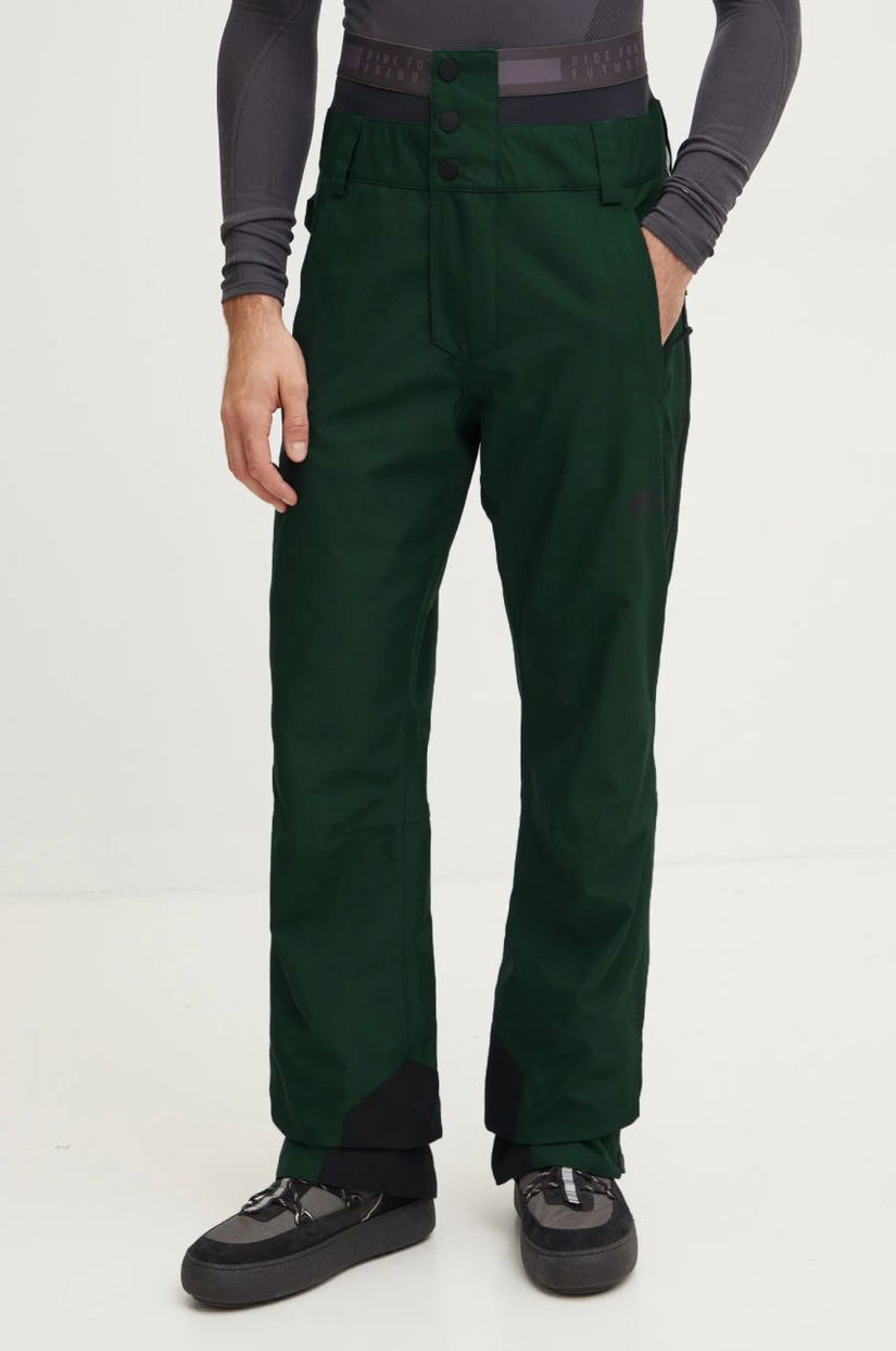 Picture pantaloni Object culoarea verde, MPT0162