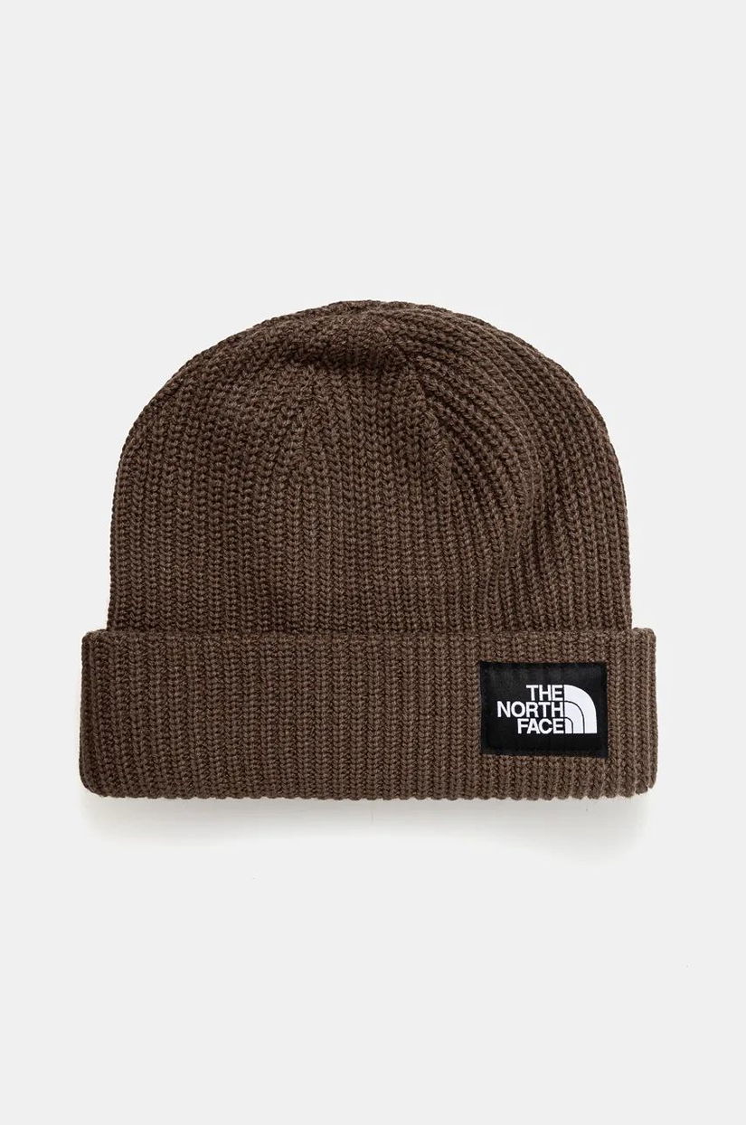 The North Face caciula Salty Lined Beanie culoarea verde, NF0A3FJW1OI1