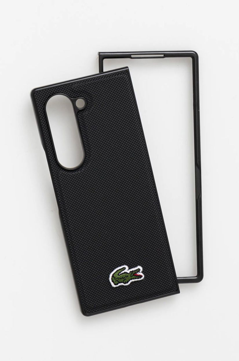 Lacoste etui pentru telefon Z Fold6 F956 culoarea negru, LCHMZFD6PVCK