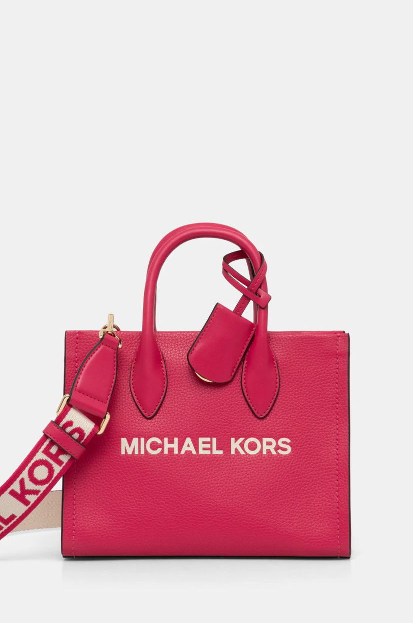 MICHAEL Michael Kors poseta de piele culoarea roz, 35S4G7ZC5L