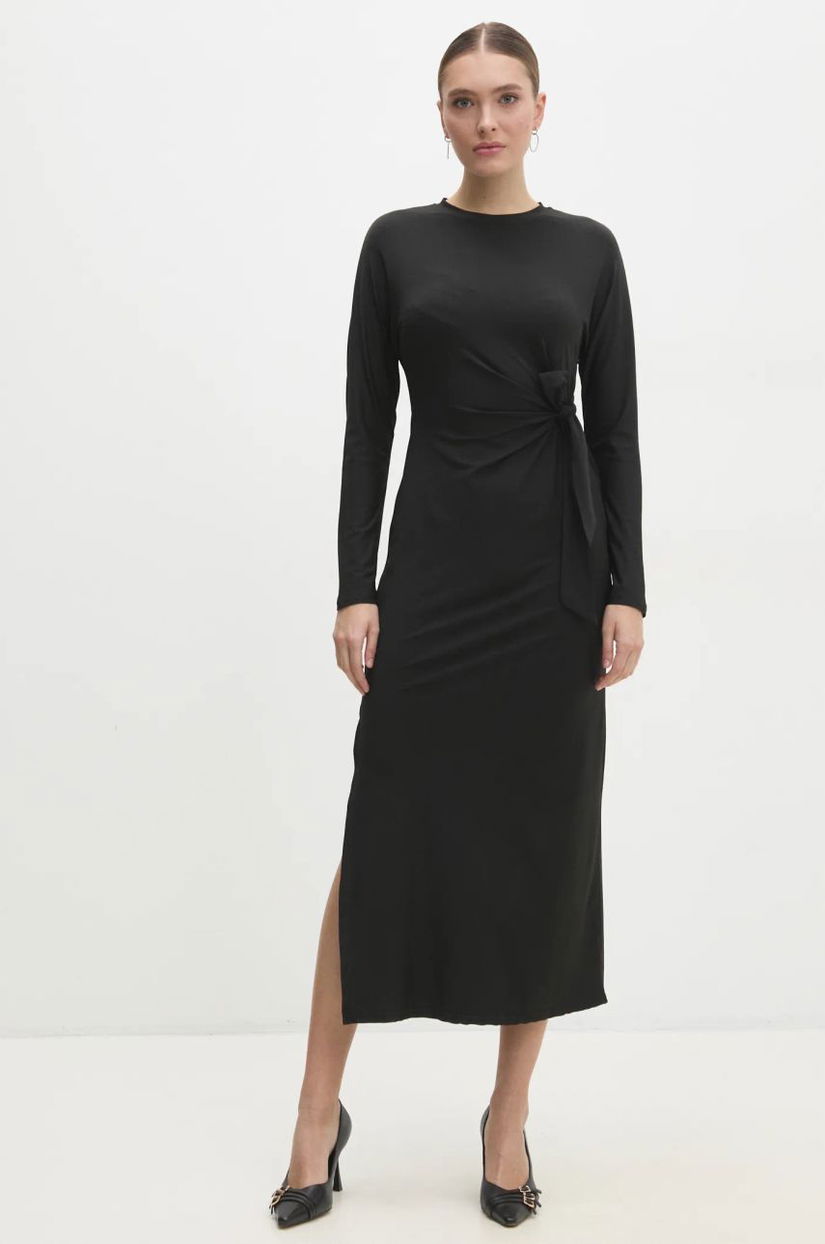 Answear Lab rochie culoarea negru, maxi, drept