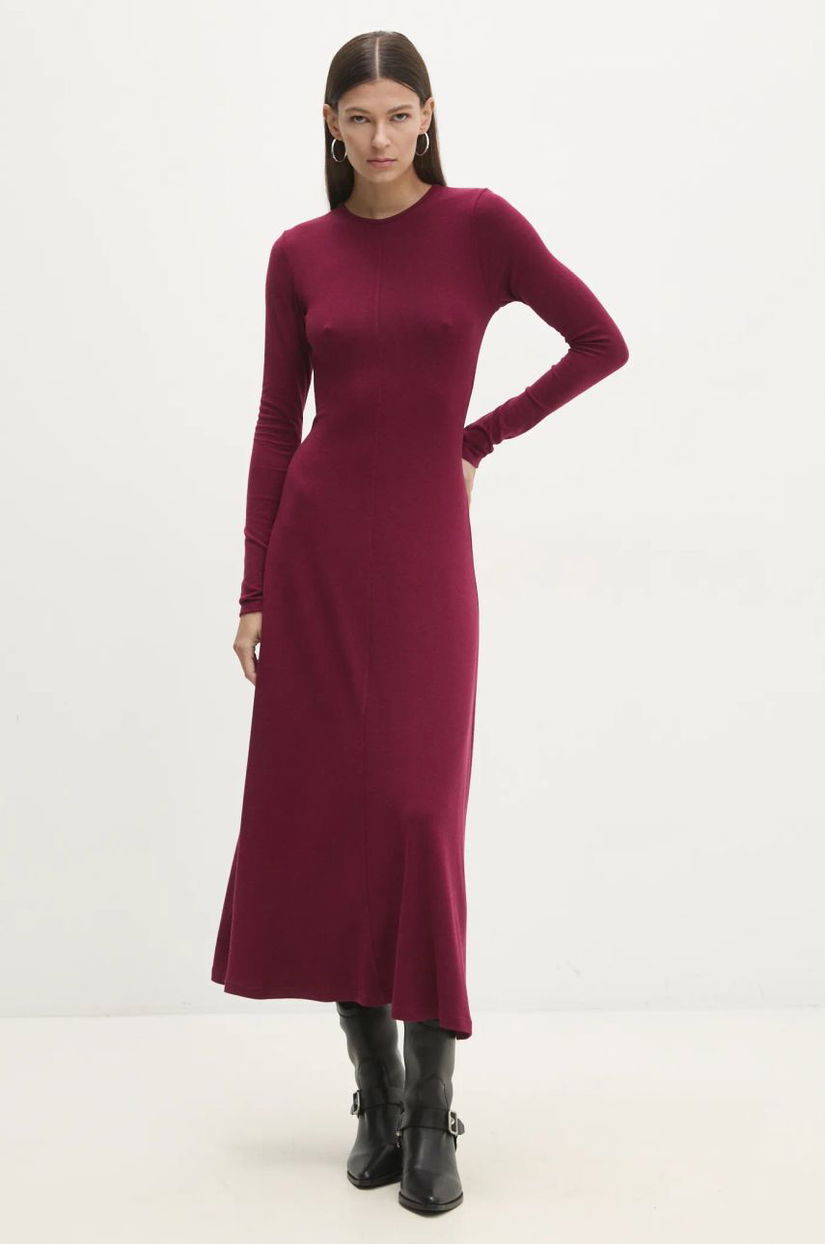 Answear Lab rochie culoarea violet, maxi, evazati