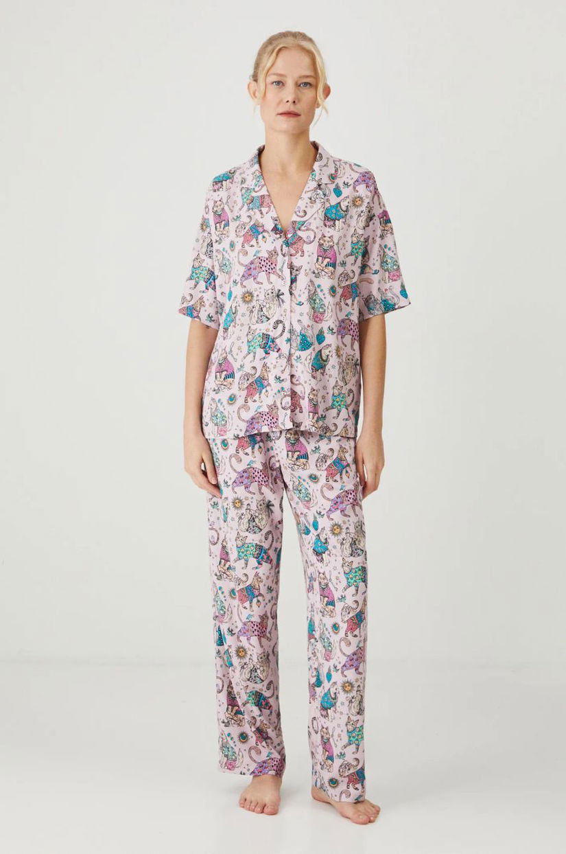 Medicine pijama femei, culoarea roz