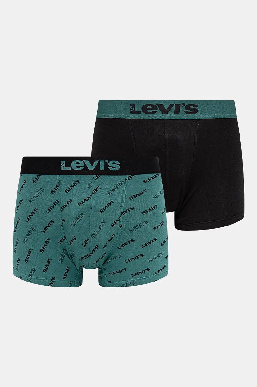 Levi's boxeri 2-pack barbati, culoarea verde, 37149-1009