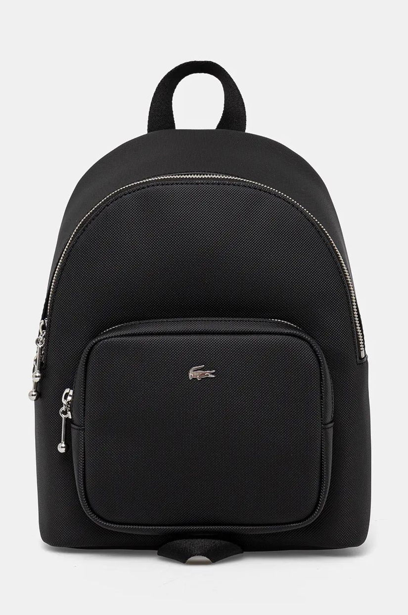 Lacoste rucsac culoarea negru, mic, neted, NF4759DZ