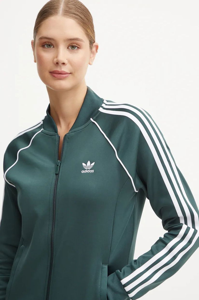 adidas Originals bluza femei, culoarea verde, modelator, IY2168