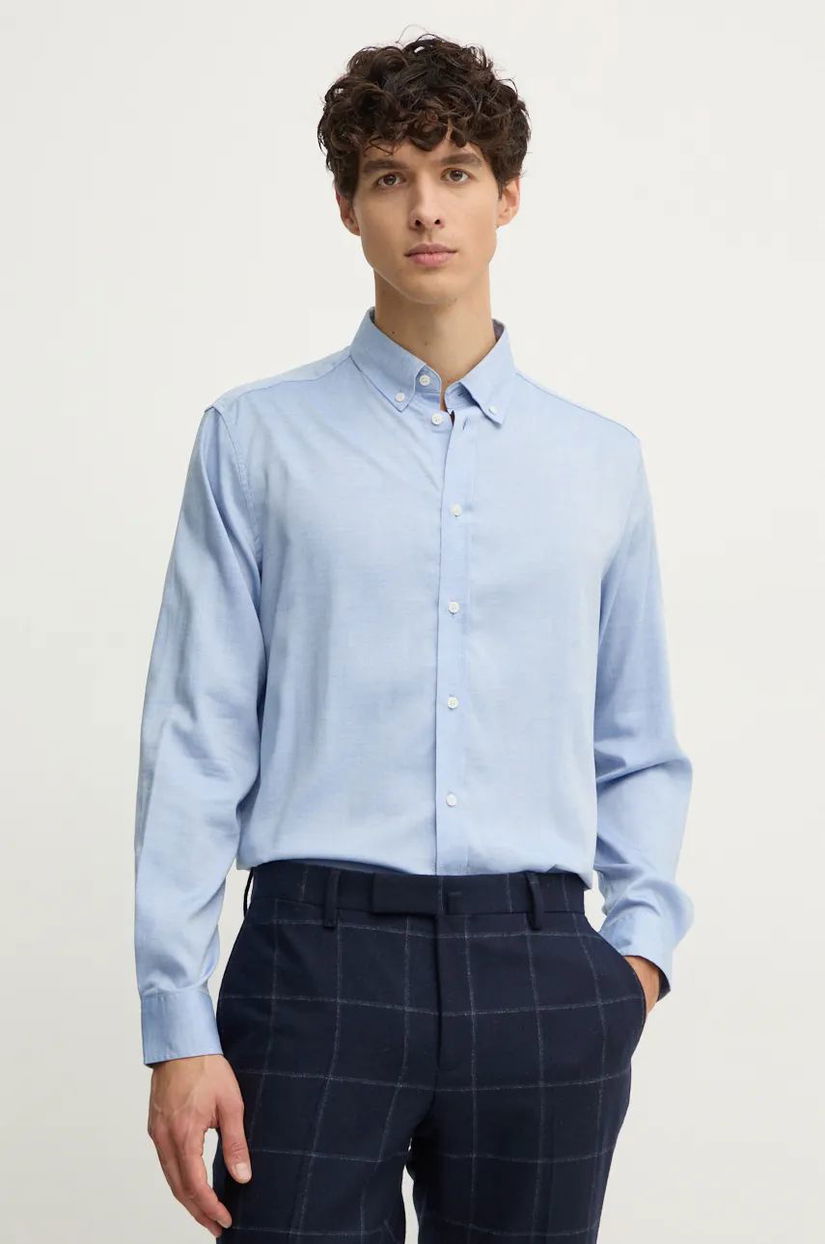 Sisley camasa barbati, cu guler button-down, regular, 5SEQSQ049