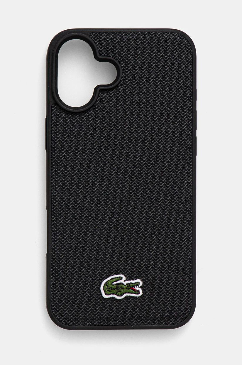 Lacoste etui pentru telefon iPhone 16 Plus 6.7 culoarea negru, LCHMP16MPVCK