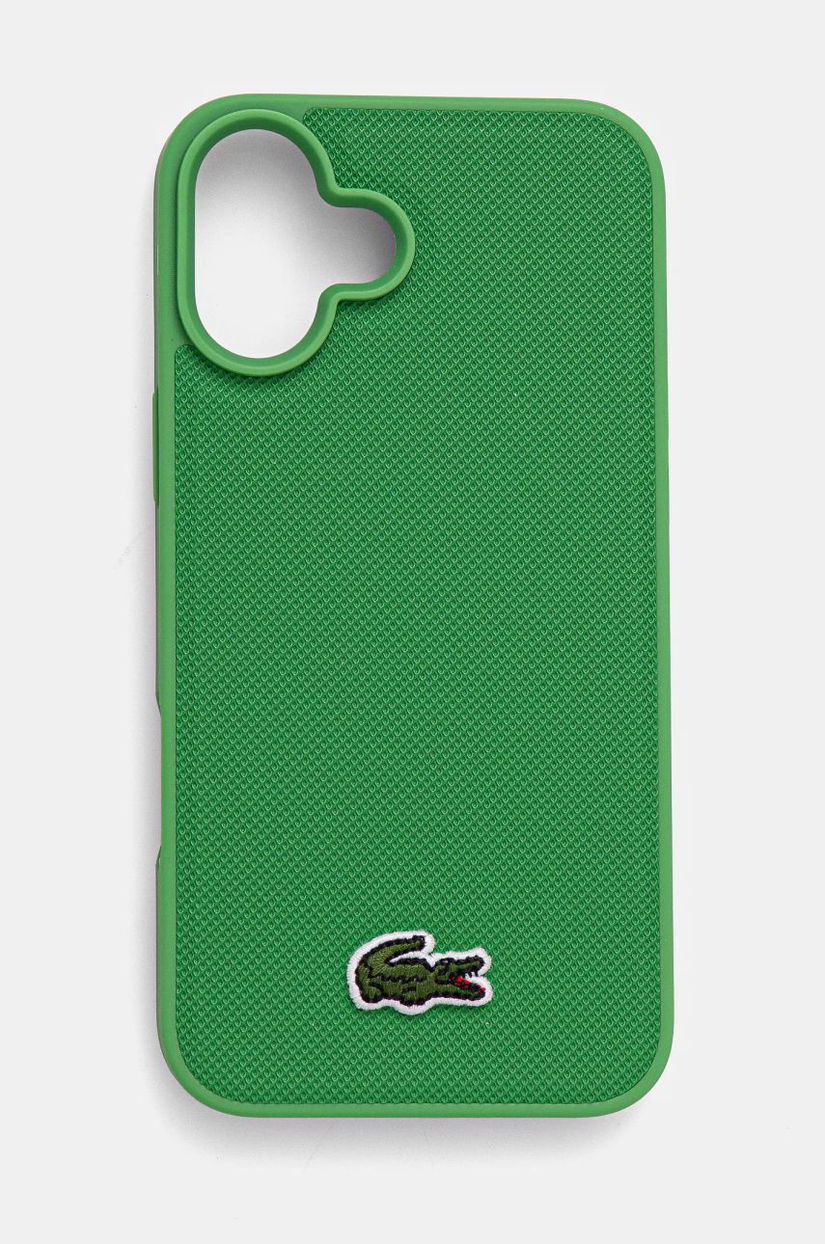 Lacoste etui pentru telefon iPhone 16 Plus 6.7 culoarea verde, LCHMP16MPVCN