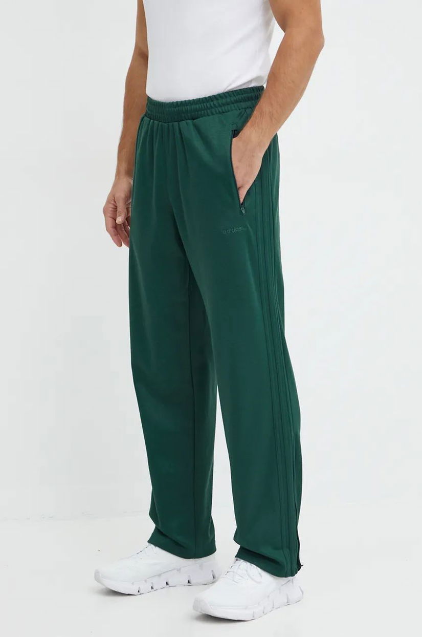 adidas Originals pantaloni de trening culoarea verde, neted, IW3251