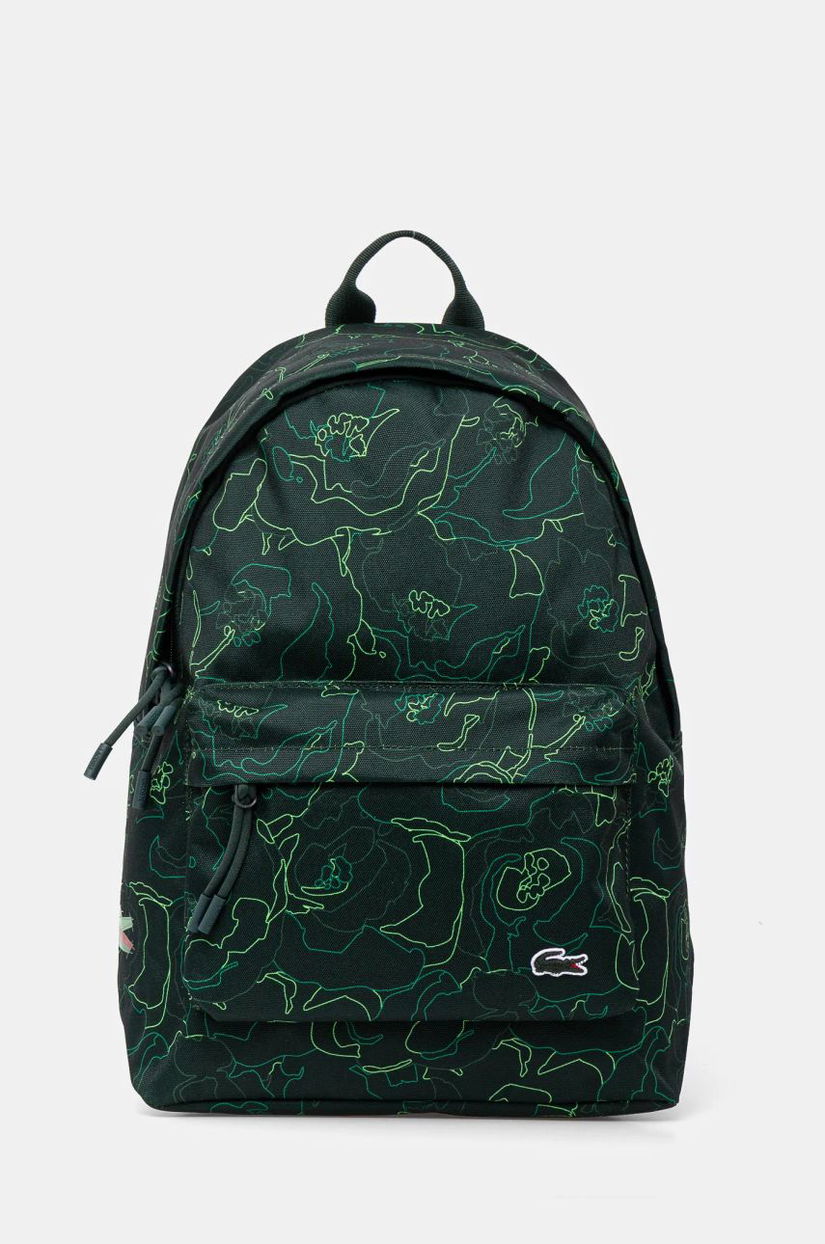 Lacoste rucsac culoarea verde, mare, modelator, NU4693HN