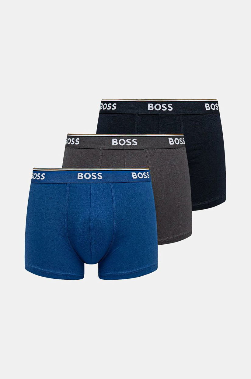 BOSS boxeri 3-pack barbati, culoarea negru, 50475282