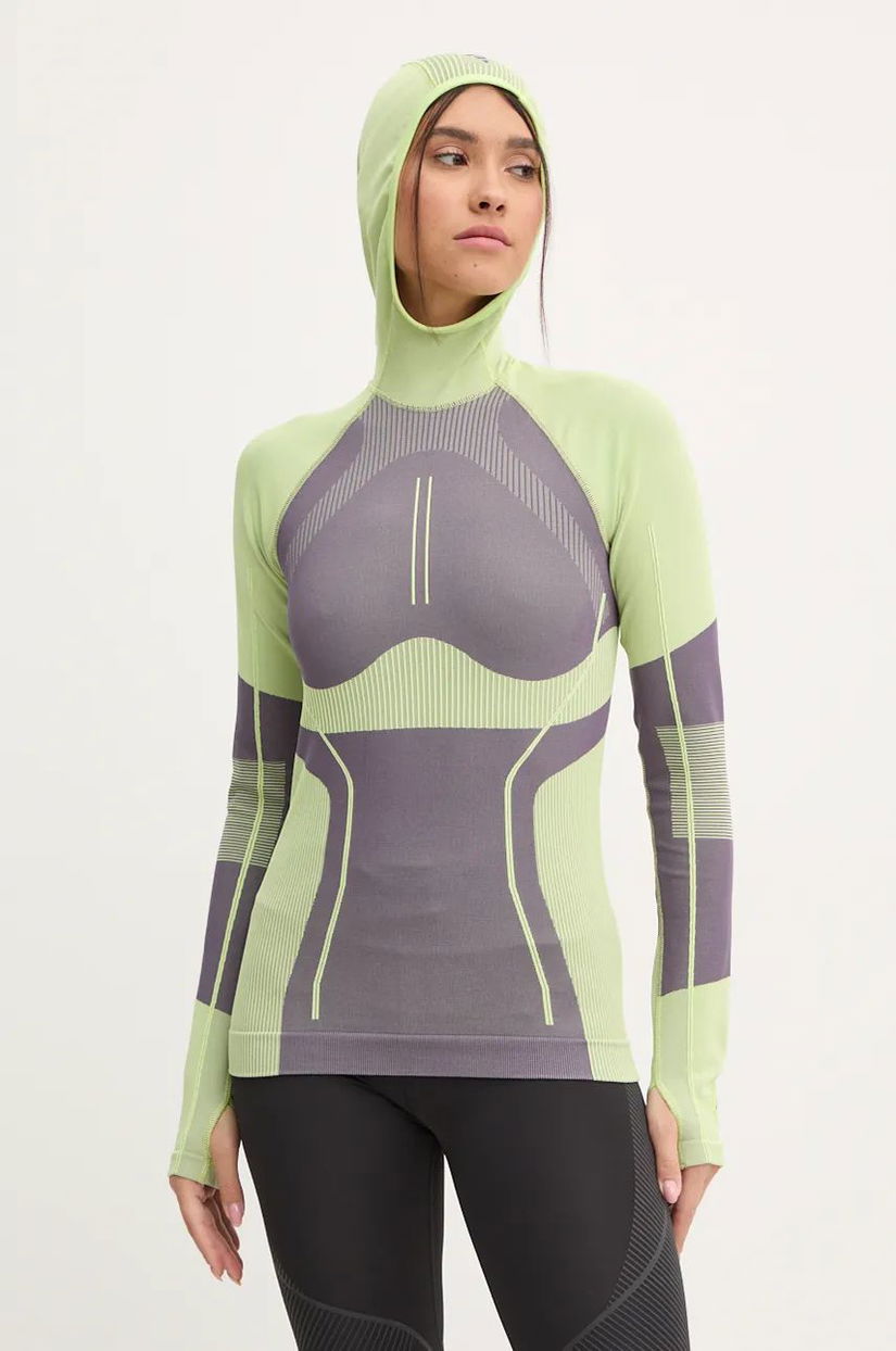 adidas by Stella McCartney hanorac TrueStrenght culoarea verde, IV5524