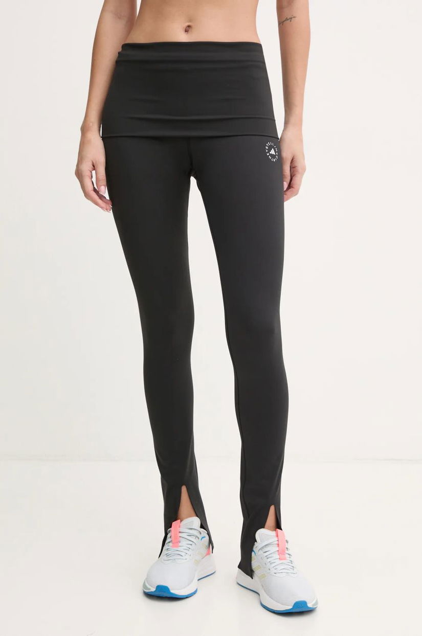 adidas by Stella McCartney leggins de antrenament TrueStrength culoarea negru, neted, IW0515