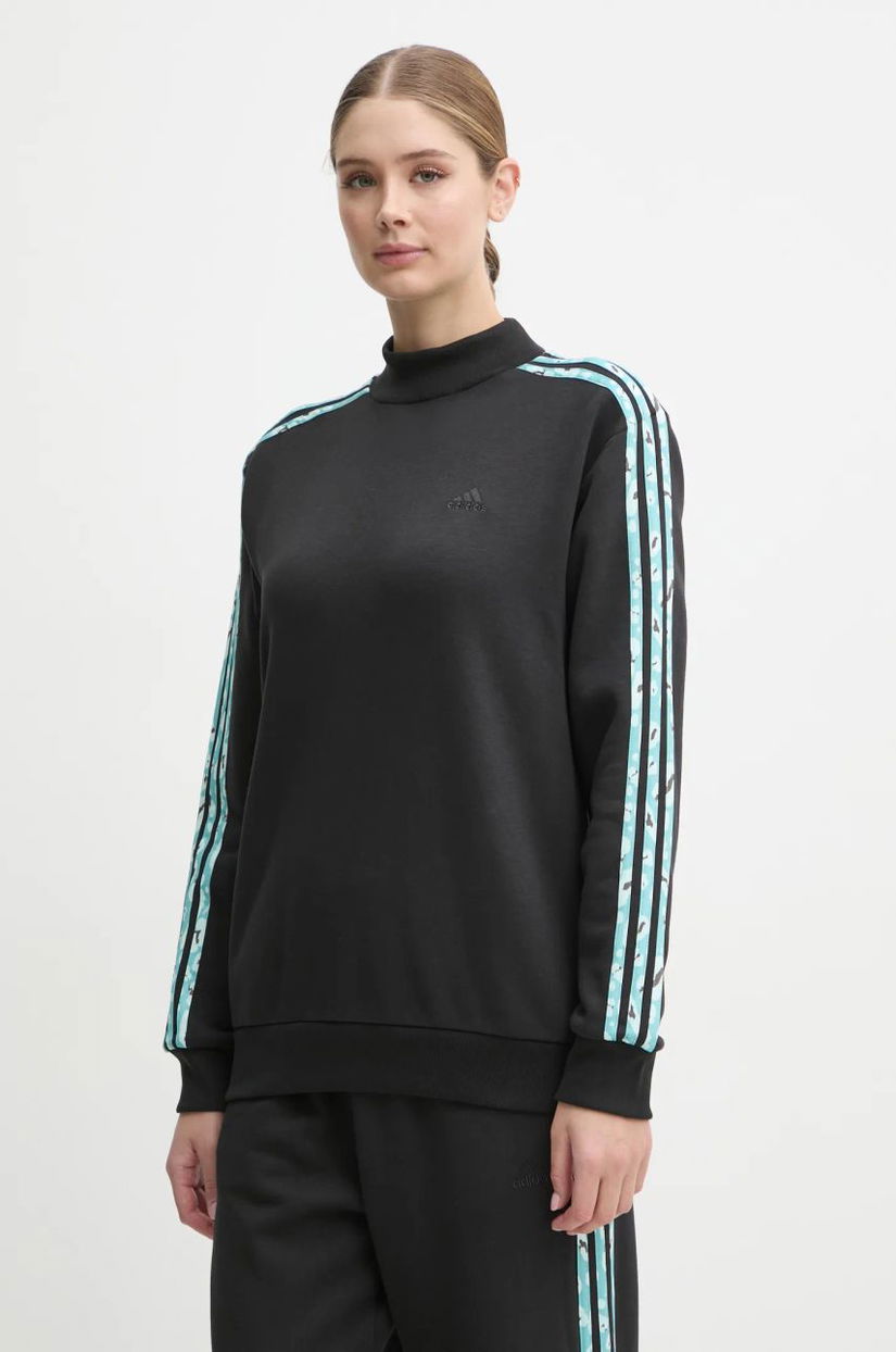 adidas bluza Animal femei, culoarea negru, cu imprimeu, IY1661