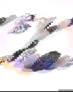 Bratara lapis lazuli si acvamarin