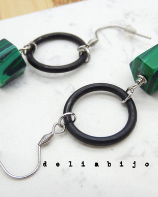 Cercei handmade statement - Stil Industrial (cod1094)