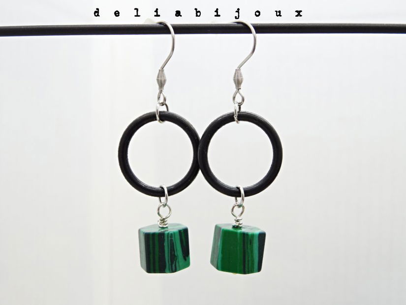 Cercei handmade statement - Stil Industrial (cod1094)