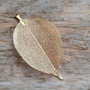 Pandantiv frunza aurie, 80*40 mm