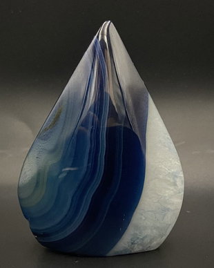 Agata Albastra - sculptura piatra semipretioasa