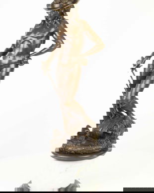 Victoria lui David asupra lui Goliat-statueta din bronz