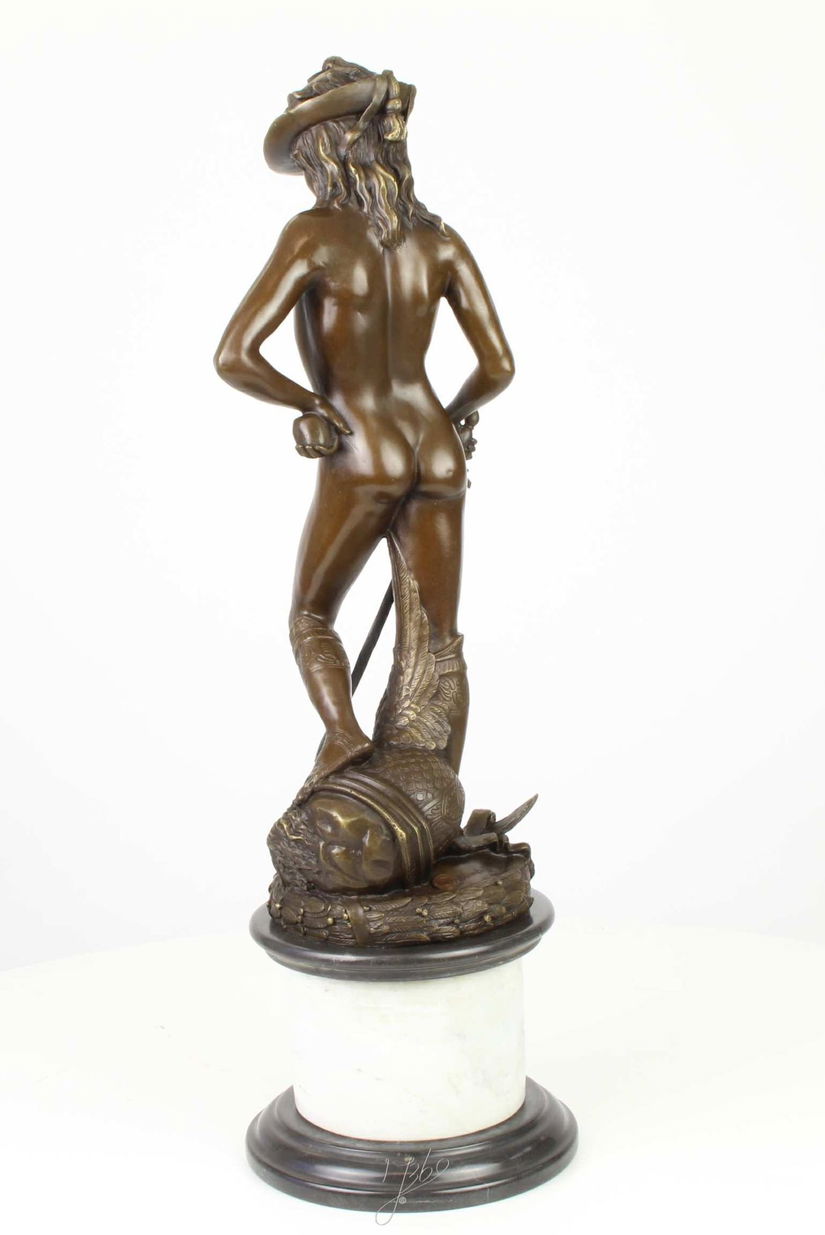 Victoria lui David asupra lui Goliat-statueta din bronz