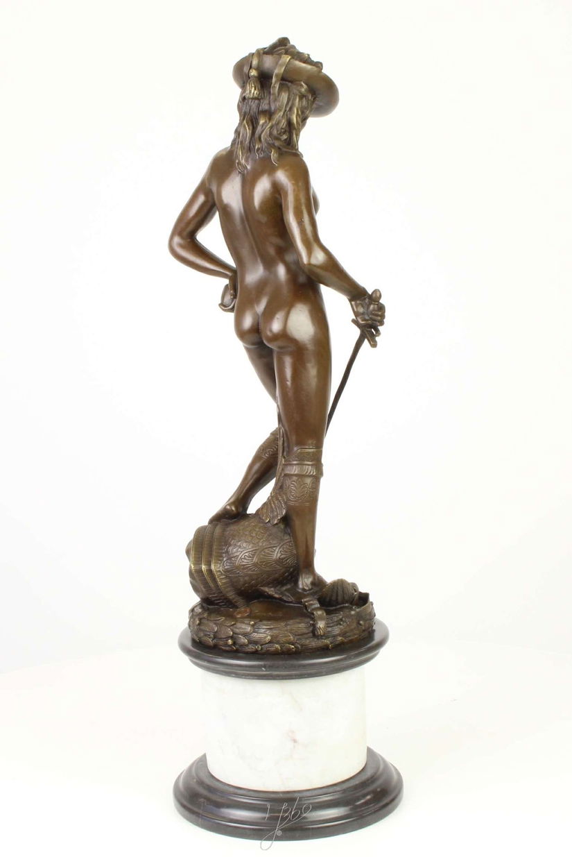 Victoria lui David asupra lui Goliat-statueta din bronz