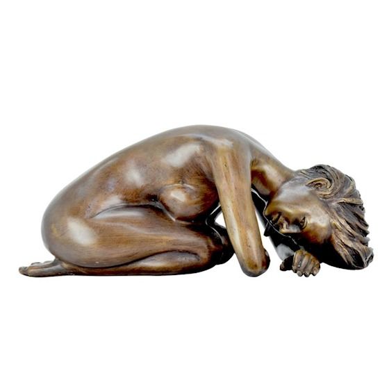 Nud inclinat-statueta din bronz masiv