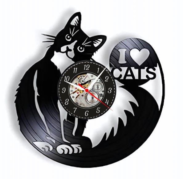 I LOVE CATS-ceas de perete