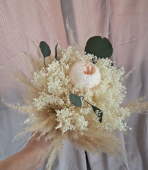 Buchet mireasa bujor criogenat
