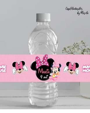 Etichete sticle baby Minnie mouse