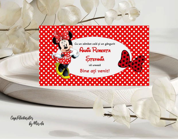 Plicuri bani  botez Minnie mouse