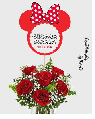 Decoratiune  Minnie mouse personalizata