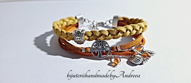 Bratara snur impletit Autumn
