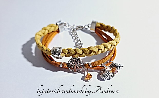 Bratara snur impletit Autumn