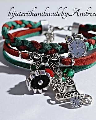 Bratara snur impletit Christmas