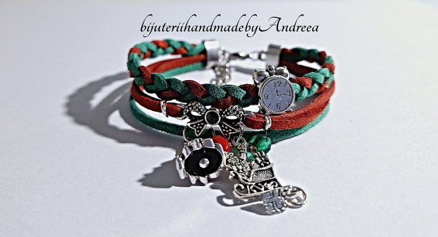 Bratara snur impletit Christmas