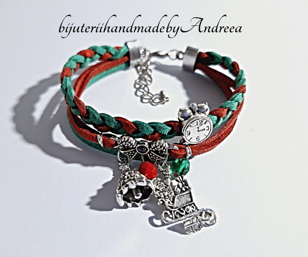 Bratara snur impletit Christmas